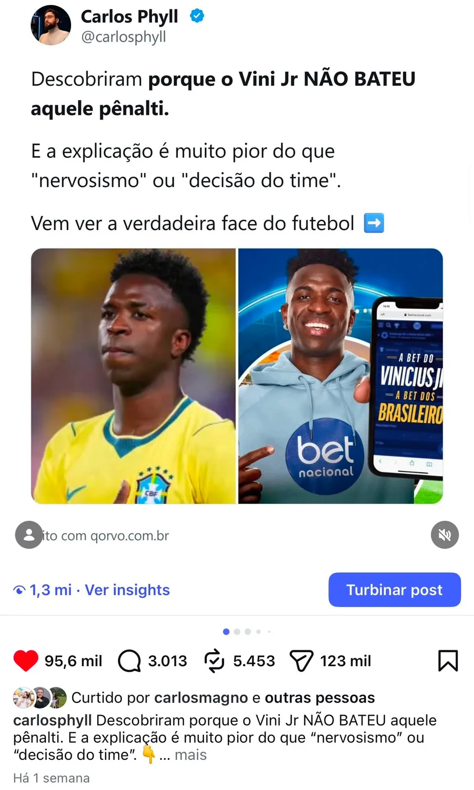 Carrossel feito no Qorvo que viralizou no Instagram — exemplo 4 de 11